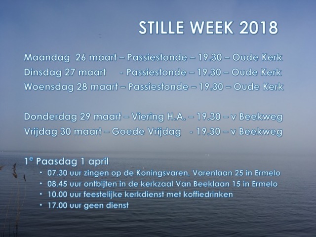 Stille week 2018